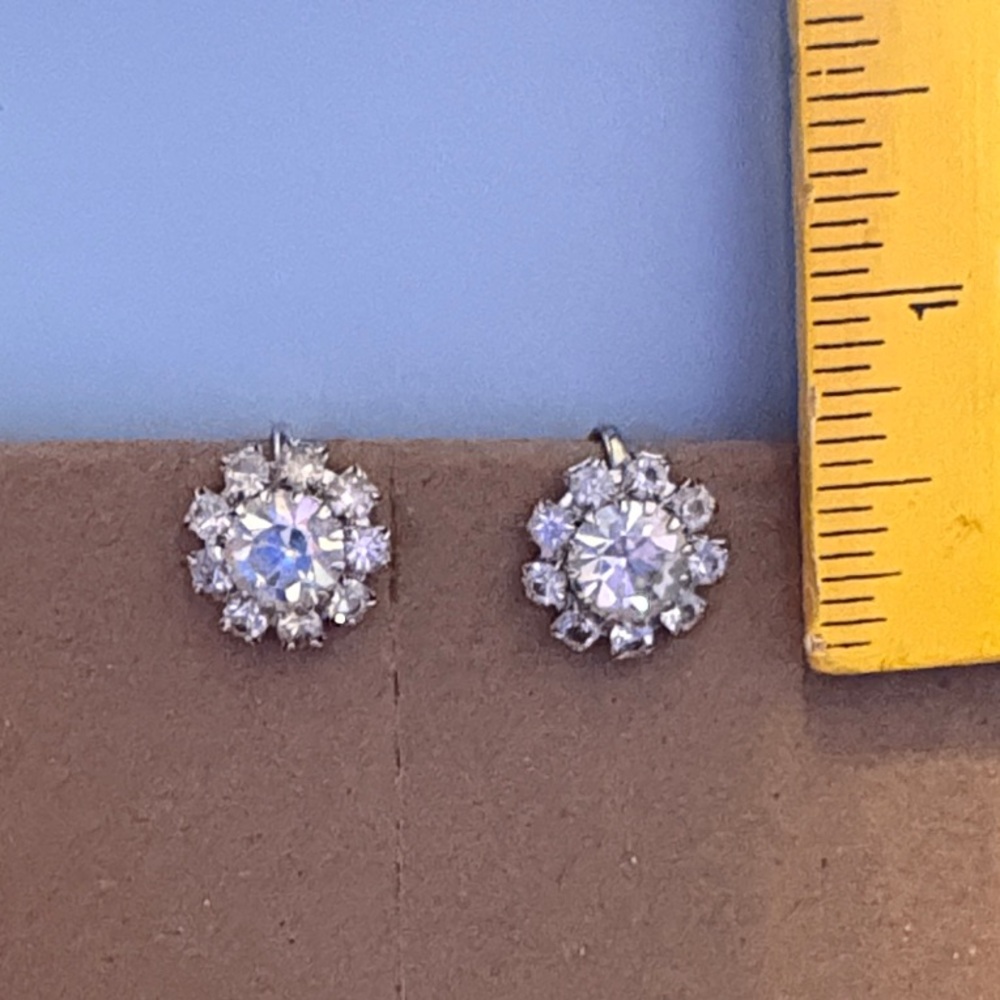 Vintage Silver clip on Earrings